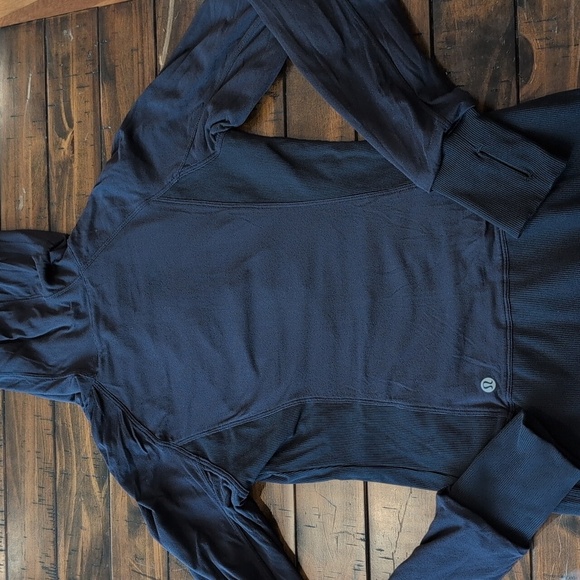 GUC Lululemon Iconic In Flux Black Reversible Zip Jacket Size 6 - Picture 11 of 11